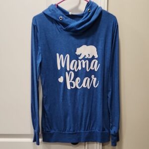Women's Blue 'Mama Bear' Hoodie
